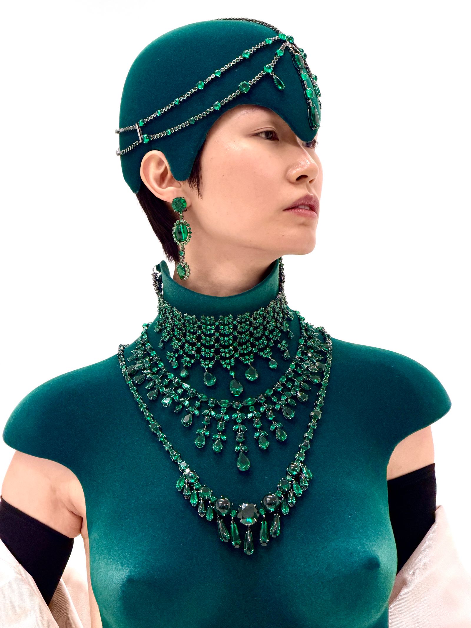 Image may contain Lee Hyeyoung Accessories Adult Person Jewelry Necklace and Turquoise